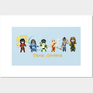 Team Avatar Chibi Posters and Art